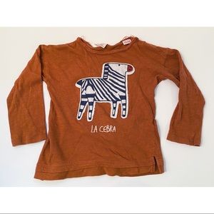 Zara Kids Zebra Shirt
